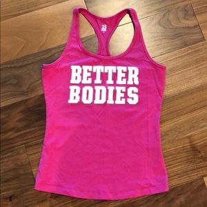 Better Bodies Racerback Logo Tank SMALL
